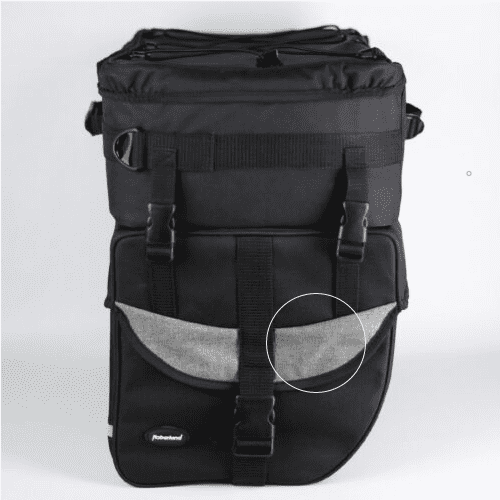 Packtaschenset 2-tlg. schwarz/grau