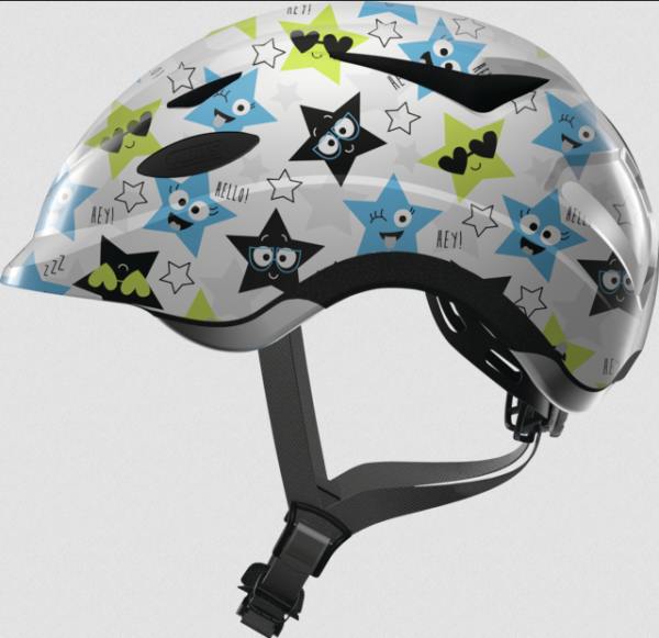 Fahrradhelm Abus Anuky in der Farbe White-star