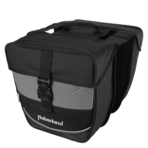 Haberland Doppeltasche EINSTEIGER mit 25 l Volumen in der Farbe schwarz-silber