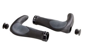 Matrix Lenkergriffen G15 Triple Density mit Bar Ends in der Farbe schwarz grau