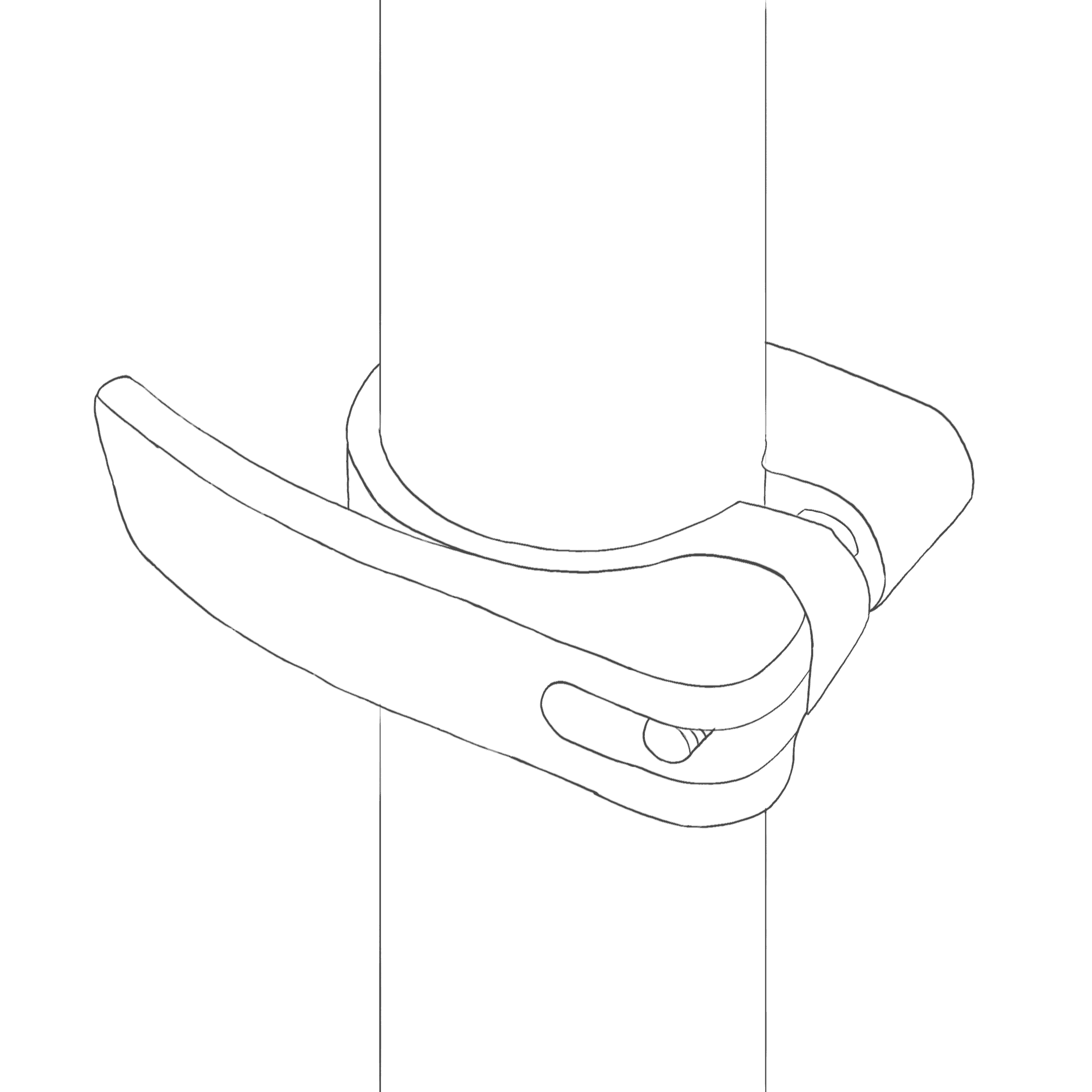 Zeichnung eines Schnellspanners für das Lexikon