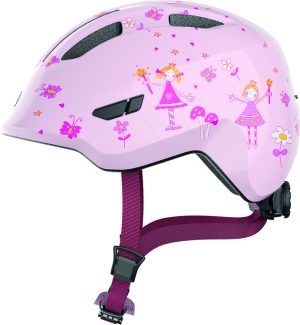 Abus Fahrradhelm Smiley 3.0 in der Farbe rose-princess-shiny