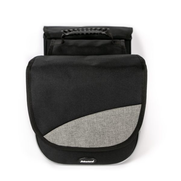 Haberland Doppeltasche TRENDY mit 16 l Volumen in der Farbe schwarz-grau