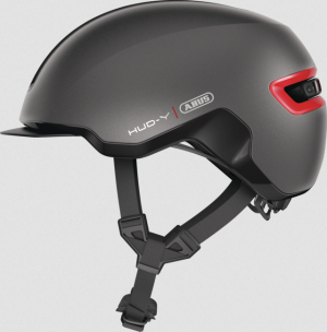 Fahrradhelm Abus HUD-Y in der Farbe Titan-matt
