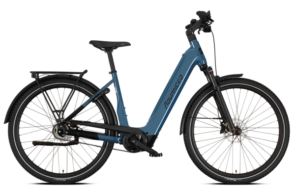 E Bike Advanced Trekking Pro X mit blauem Wave-Rahmen