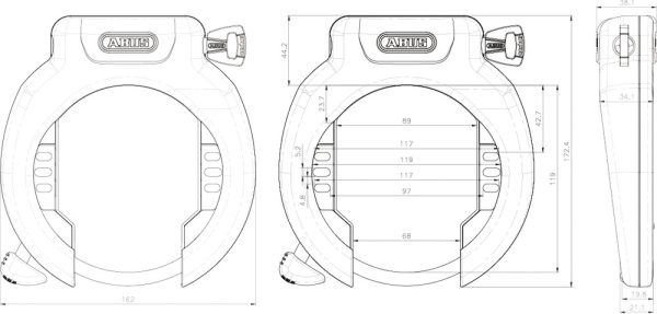 Abus Rahmenschloss AMPARO 4750XL NR black – Bild 3