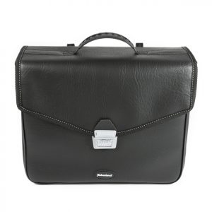 Haberland Einzeltasche Hans aus Kunstleder in der Farbe schwarz mit 14 l Fassungsvermögen