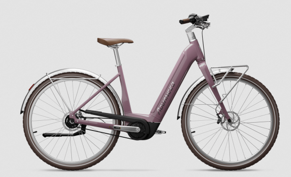 E Bike Advanced URBAN PRO mit Wave-Rahmen in der Farbe blushed-pink