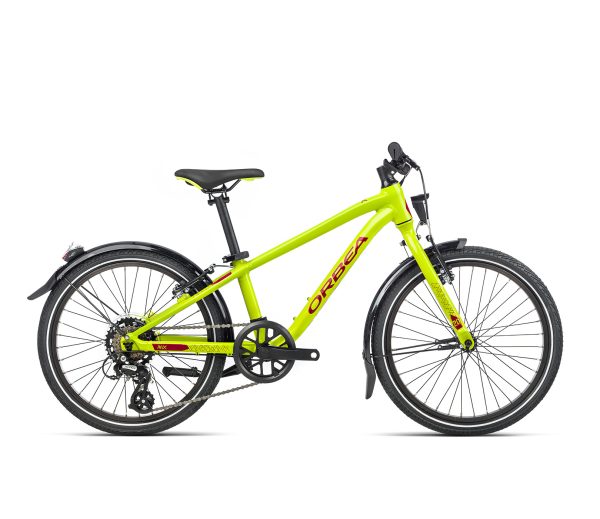 Orbea MX 20 PARK U in der Farbe Lime Green/Red