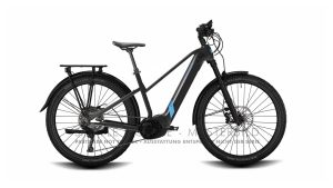 Conway CAIRON C 2.0 mit 625 Wh-Akku mit Trapez-Rahmen in der Farbe black-metallic-matt/turquoise-metallic