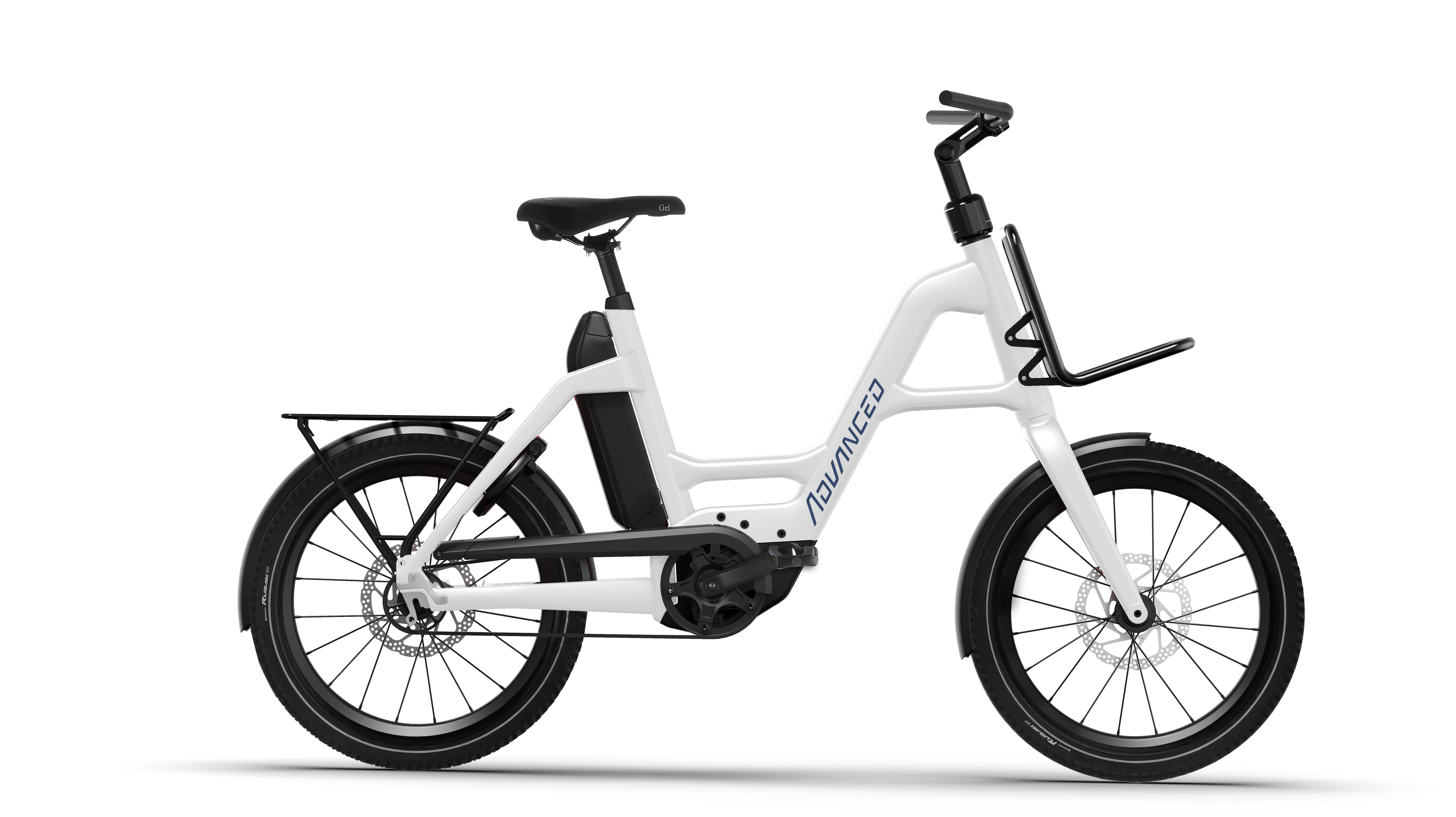 E Bike Advanced URBAN EASY COMPACT mit 545 Wh-Akku in der Farbe reflective-white-seiden-matt