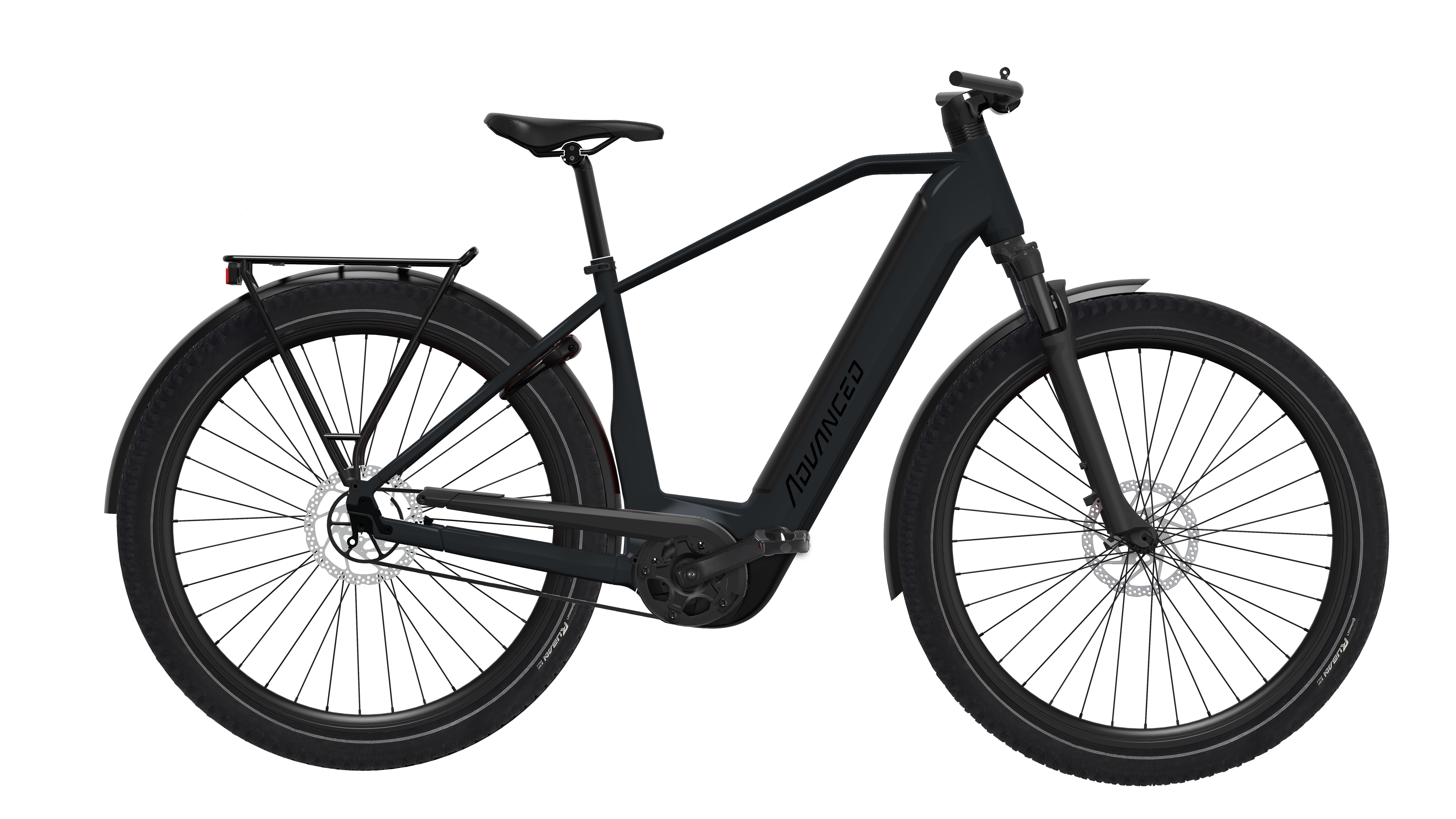 E Bike Advanced TOUR PRO als Diamant-Rahmen & 5-Gang Nabenschaltung mit Freilauf in der Farbe graphite-black-matt
