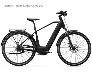 E Bike Advanced TOUR PRO RT (Rücktritt) mit Kettenantrieb & 625 Wh-Akku als Diamant-Rahmen in der Farbe grey-black