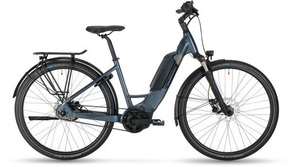 Stevens ATB E-BRIONE als Wave-Rahmen in der Farbe artic grey, Modell 2022