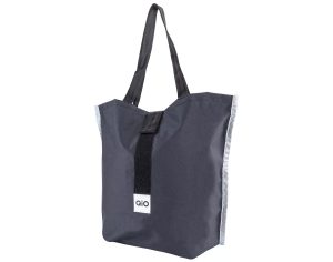 QIO Vorderrad-Gepäckträgertasche LISA mit 14 l Volumen in der Farbe schwarz