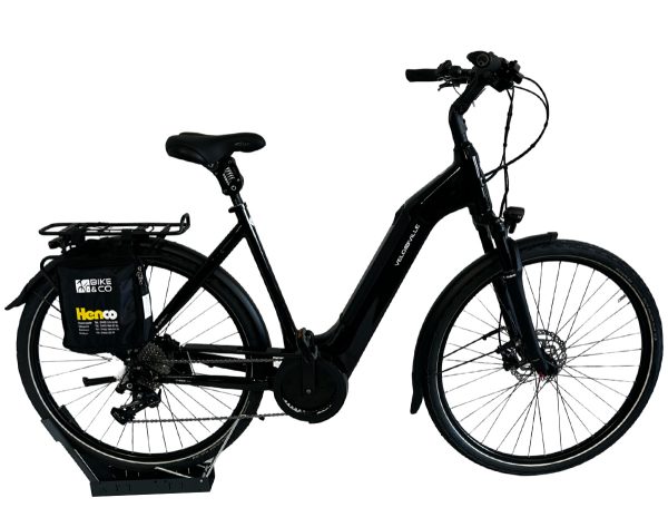 Velo de Ville AEB890 mit 625 Wh-Akku als Wave-Rahmen in der Farbe deep-black