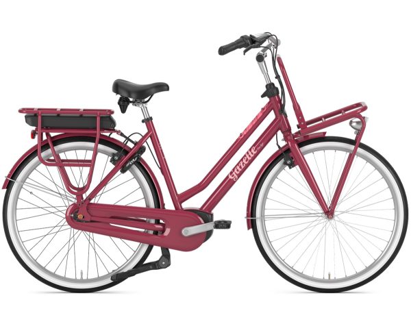 Gazelle MISS GRACE C7 mit 400 Wh-Akku als Wave-Rahmen in der Farbe coral-red-matt