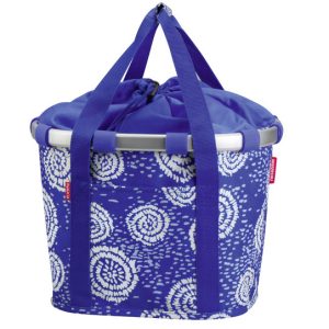 Reisenthel Klickfix BIKEBASKET mit 15 l Volumen im Design batik strong blue