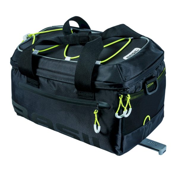 Basil Gepäckträgertasche MILES TRUNKBAG für das MIK-System in der Farbe schwarz lime