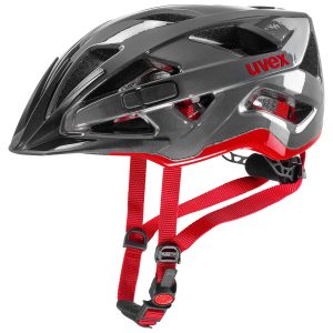 Uvex Fahrradhelm ACTIVE in der Farbe anthracite red