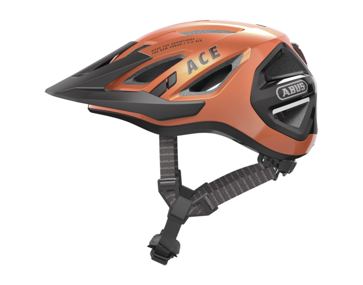 Abus Fahrradhelm URBAN-I 3.0 ACE in der Farbe goldfish orange