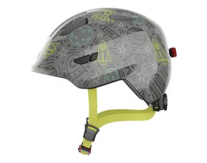 Abus Kinderhelm SMILEY 3.0 LED im Design grey space