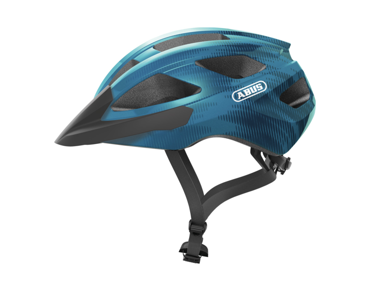 Abus Fahrradhelm MACATOR in der Farbe steel blue