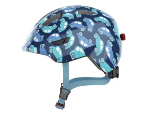 Abus Kinderhelm SMILEY 3.0 LED im Design blue car