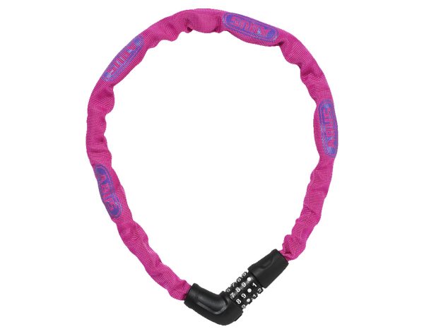 Abus Zahlen-Kettenschloss STEEL-O-CHAIN 5805C/75 in der Farbe pink