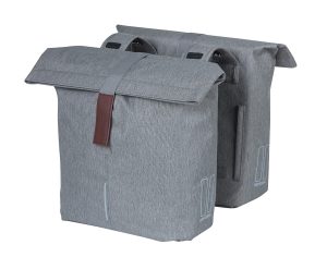Basil Doppeltasche CITY in der Farbe grey melee