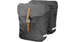 Racktime Doppeltasche HEDA mit 24 l Volumen in der Farbe dust grey