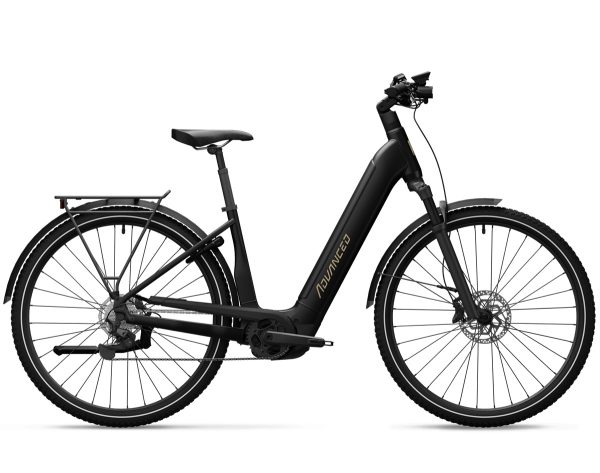 E Bike Advanced TREKKING PRO XL mit 750 Wh-Akku als Wave-Rahmen in der Farbe lava black