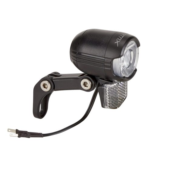 Matrix LED Scheinwerfer SHINY FL410 für E-Bikes mit 40 Lux in der Farbe schwarz