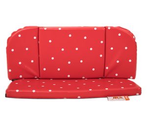 Babboe Sitzkissen Kissenset SPOTTY DOTS in der Farbe rot weiss