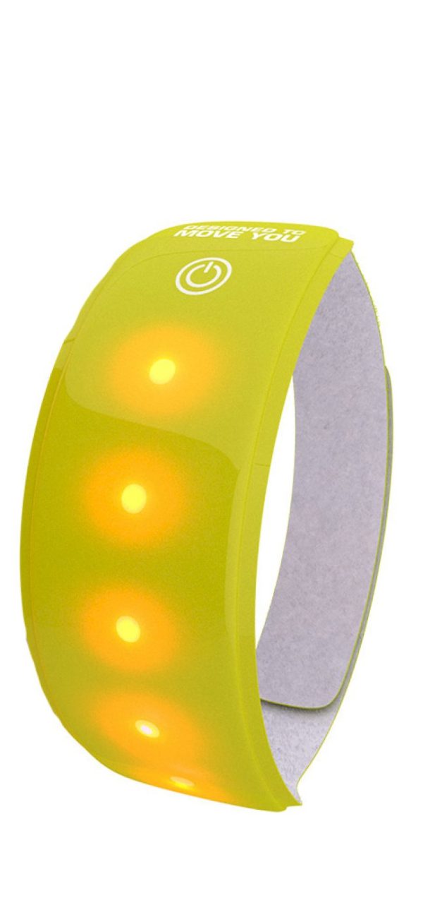 WOWOW LED-Reflex-Armband LIGHT BAND XL in der Farbe gelb