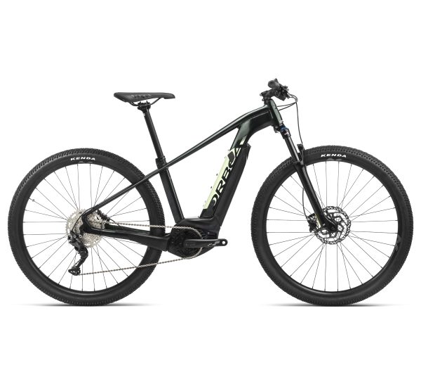 Orbea KERAM 29 10 mit 500 Wh-Akku in der Farbe metallic dark green lichen green