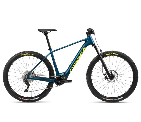 Orbea URRUN 30 mit 540 Wh-Akku in der Farbe borealis blue matt luminous yellow