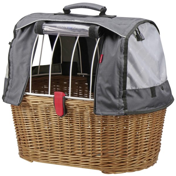 Klickfix DOGGY BASKET PLUS mit Befestigungssystem KorbKlip 2 in der Farbe natur