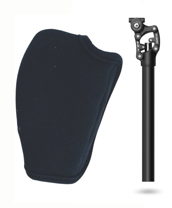 SR Suntour Federsattelstütze Parallelogramm SP25-NCX in 350 mm Länge für 90 - 120 kg in der Farbe schwarz