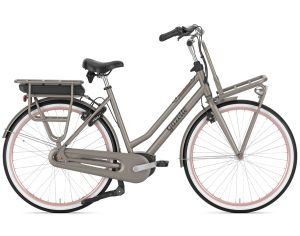 Gazelle MISS GRACE C7+ RT (Rücktritt) mit 500 Wh-Akku als Wave-Rahmen in der Farbe clay green matt