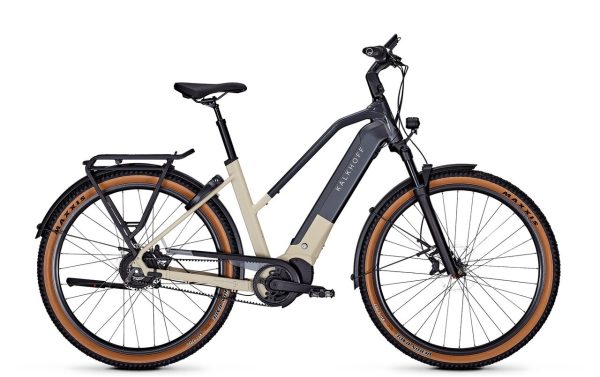 Kalkhoff ENTICE 5 EXCITE+ LTD als Trapez-Rahmen in der Farbe sandstone matt