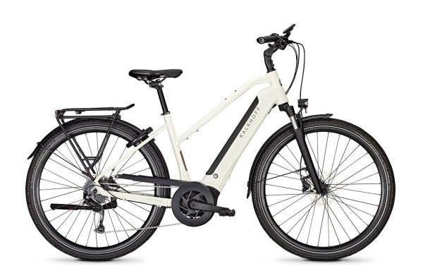 Kalkhoff ENDEAVOUR 3.B MOVE mit 500 Wh-Akku als Trapez-Rahmen in der Farbe starwhite glossy