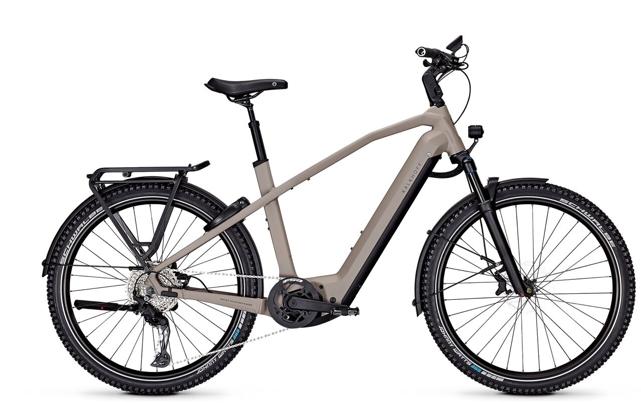 Kalkhoff ENTICE 7 MOVE+ als Diamant-Rahmen in der Farbe moonstonegrey matt