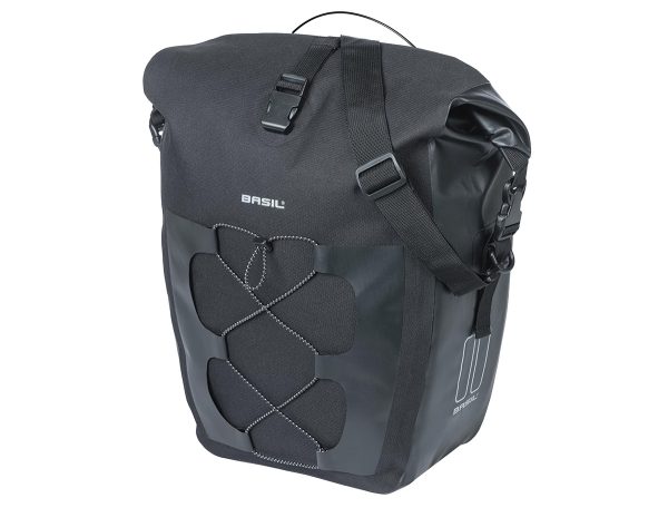 Basil Einzelpacktasche NAVIGATOR WATERPROOF mit 22 l Volumen in der Farbe schwarz