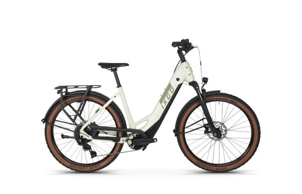 Ixgo MT-E THREE + mit 600 Wh-Akku als Wave-Rahmen in der Farbe frost