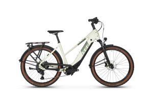 Ixgo MT-E THREE + mit 600 Wh-Akku als Trapez-Rahmen in der Farbe frost