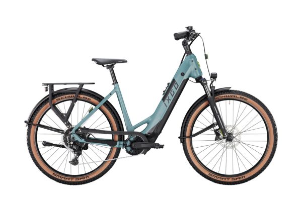 Ixgo MT-E THREE + mit 600 Wh-Akku als Wave-Rahmen in der Farbe marsh