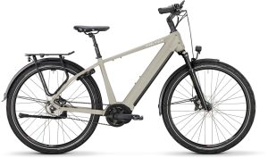Falter E 9.5 FL (Freilauf) mit 625 Wh-Akku als Diamant-Rahmen in der Farbe mid grey