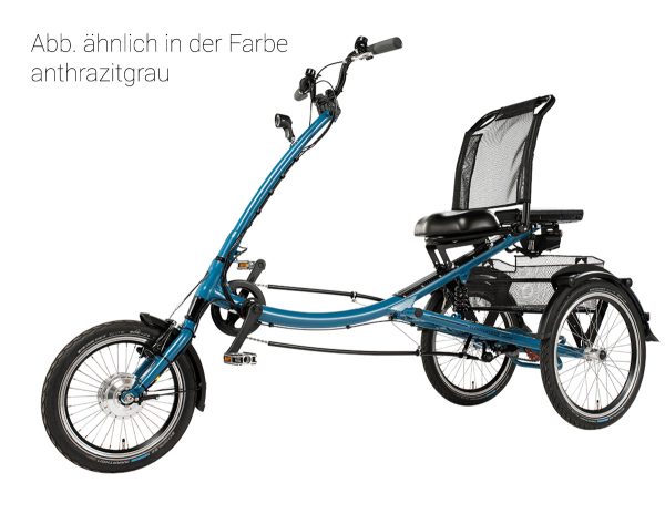 Pfautec SCOOTERTRIKE FM RT (Rücktritt) als Unisex-Rahmen in der Farbe anthrazitgrau