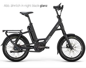 QIO EINS AP-8 RT (Rücktritt) als Unisex-Rahmen in der Farbe night black glanz, Modell 2025